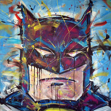 Batman - Acrylique sur toile - 80 x 80 cm
